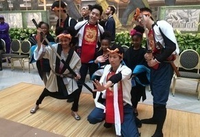 2017年、デトロイト美術館で行った親善イベントでの交流の様子