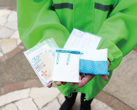 引田さんの手荷物