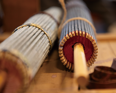 番傘を閉じた状態の収まりの良さ