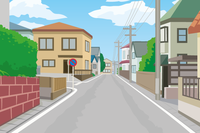 イラスト：生活道路