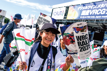 昨年のラリージャパン参加者の笑顔