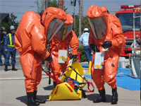 写真：消防訓練