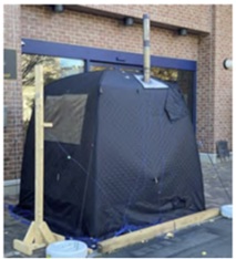 簡易サウナ設備　テント型サウナ