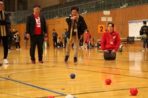 写真：ボッチャ体験