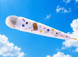 写真：投げて遊べる「テールボール」づくり