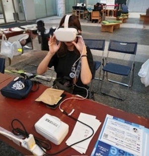 写真：空飛ぶクルマVR体験！