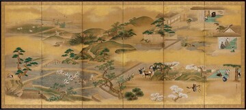 写真:四季風俗図屏風