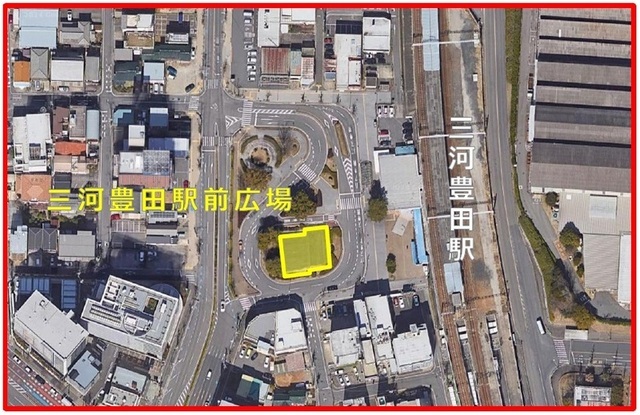 航空写真:三河豊田駅前広場