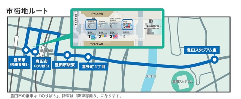 地図 市街地ルート