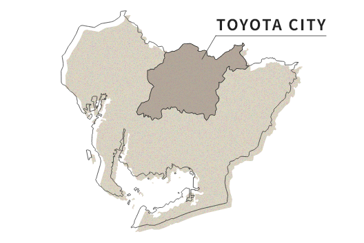 愛知県の白地図