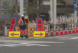 写真：豊田市駅東口駅前広場で「交通実証実験」