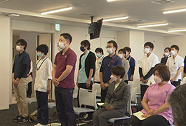 写真：豊田総合療法士育成センター開所式と入講式