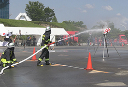 写真：第1回豊田市消防団警防技術大会