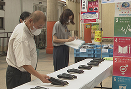 写真：豊田市農林畜産物品評会「なすの部」