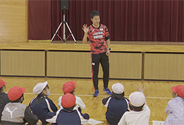 写真：浄水北小学校で「走り方教室」を実施