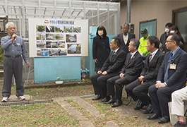 写真：ゲンジボタルの保護活動拠点 ホタル小屋のお披露目会