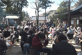 写真：足助八幡宮七草粥