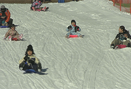 写真：旭高原元気村 雪そりゲレンデオープン