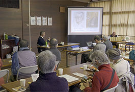 写真：市民文化講座「青隹談義 本多静雄と杉本健吉」