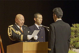 写真：令和6年豊田市消防団任免式