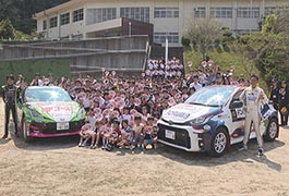 写真：子ども向け「ラリー教室」を開催