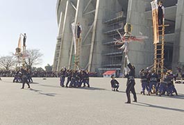 写真：「消防出初･観閲式」「とよた消防フェスタ」