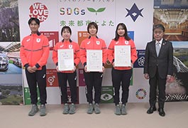 写真：ミラノ・コルティナ2026冬季オリンピック出場選手 市長訪問