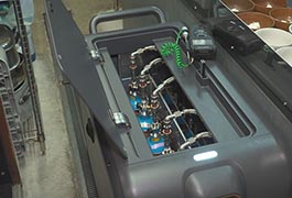 写真：水素で調理した料理を提供する実証実験