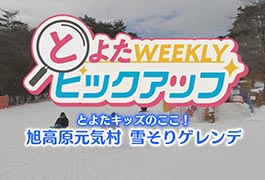 写真：とよたキッズのここ! 旭高原元気村 雪そりゲレンデ