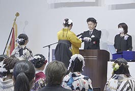 写真：豊田地域看護専門学校 卒業証書授与式