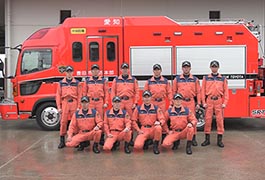 写真：特別消防救助隊 発足式