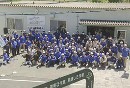 写真：未来のモビリティを創る「丘KOBAプロジェクト」入社式