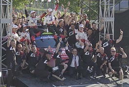 写真：ラリージャパン2026 セレモニアルフィニッシュ