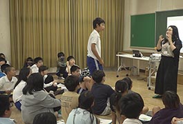 写真：アジア各国･地域に関する異文化理解学習授業